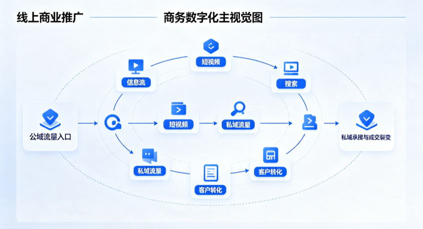 阜新线上商业推广怎么做？全域流量闭环搭建与低成本转化实战指南